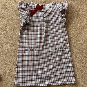 EUC Janie and Jack Size 5 Dress and Bow